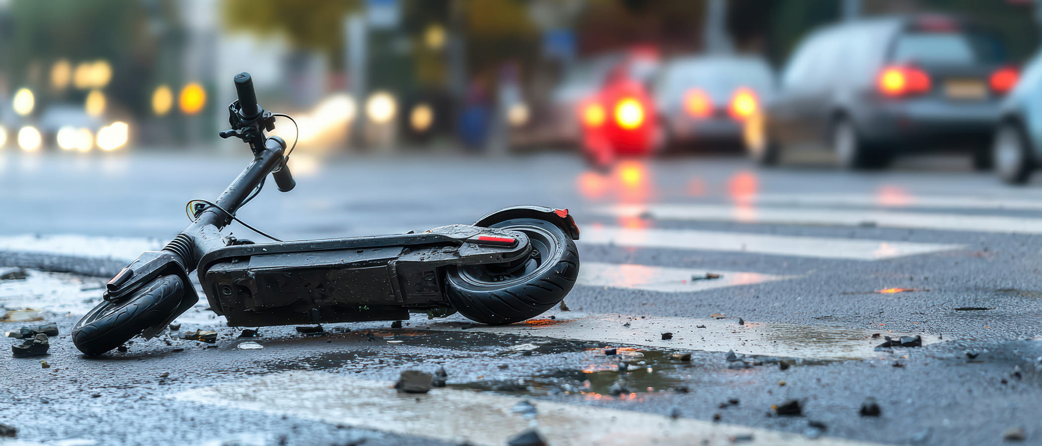 accidente de scooter electrico